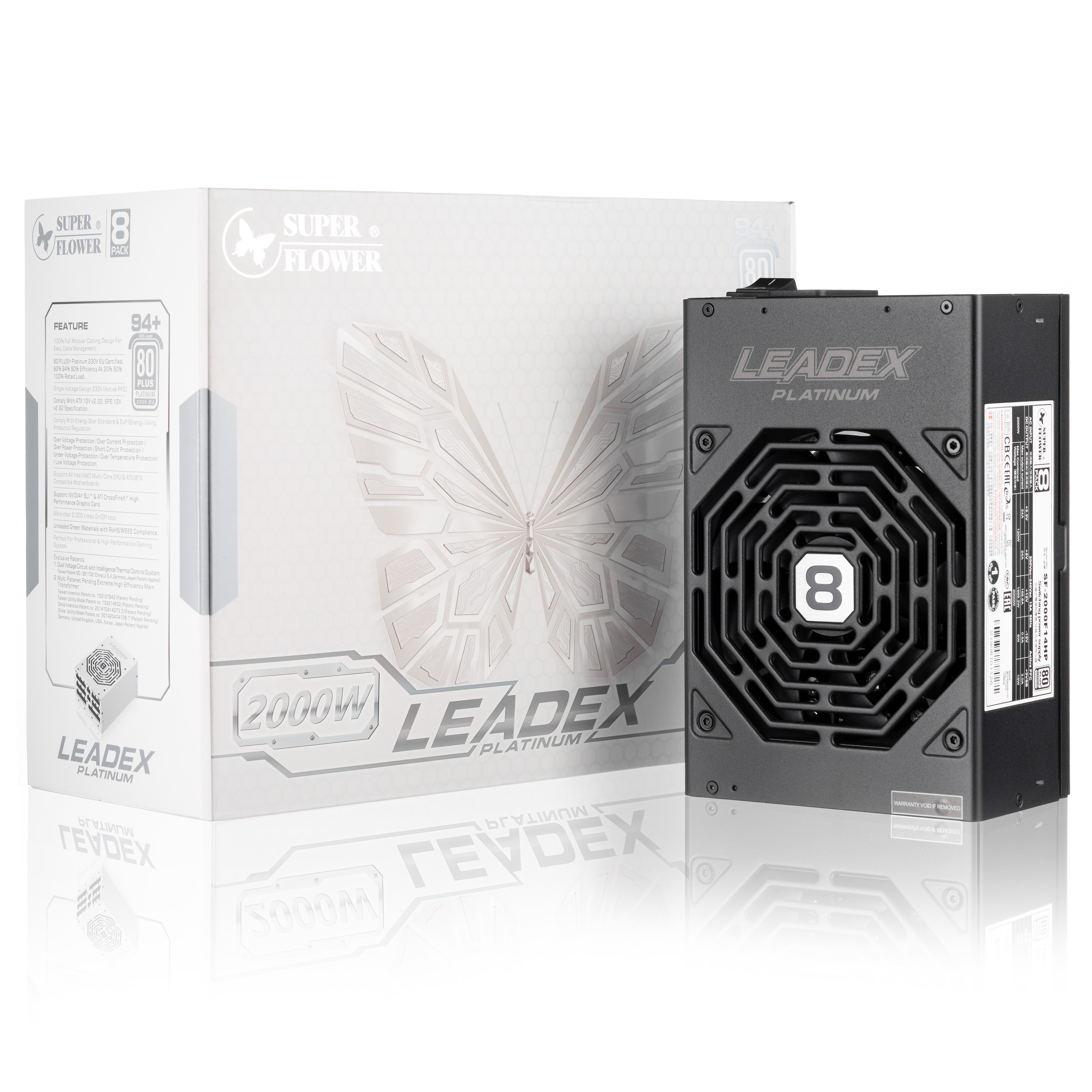блок питания 2000 Ватт Super Flower Leadex Platinum 2000W
